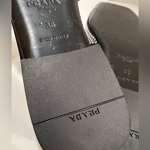 PRADA Crystal-Embellished Slides EU:36 - Picture 10 of 11